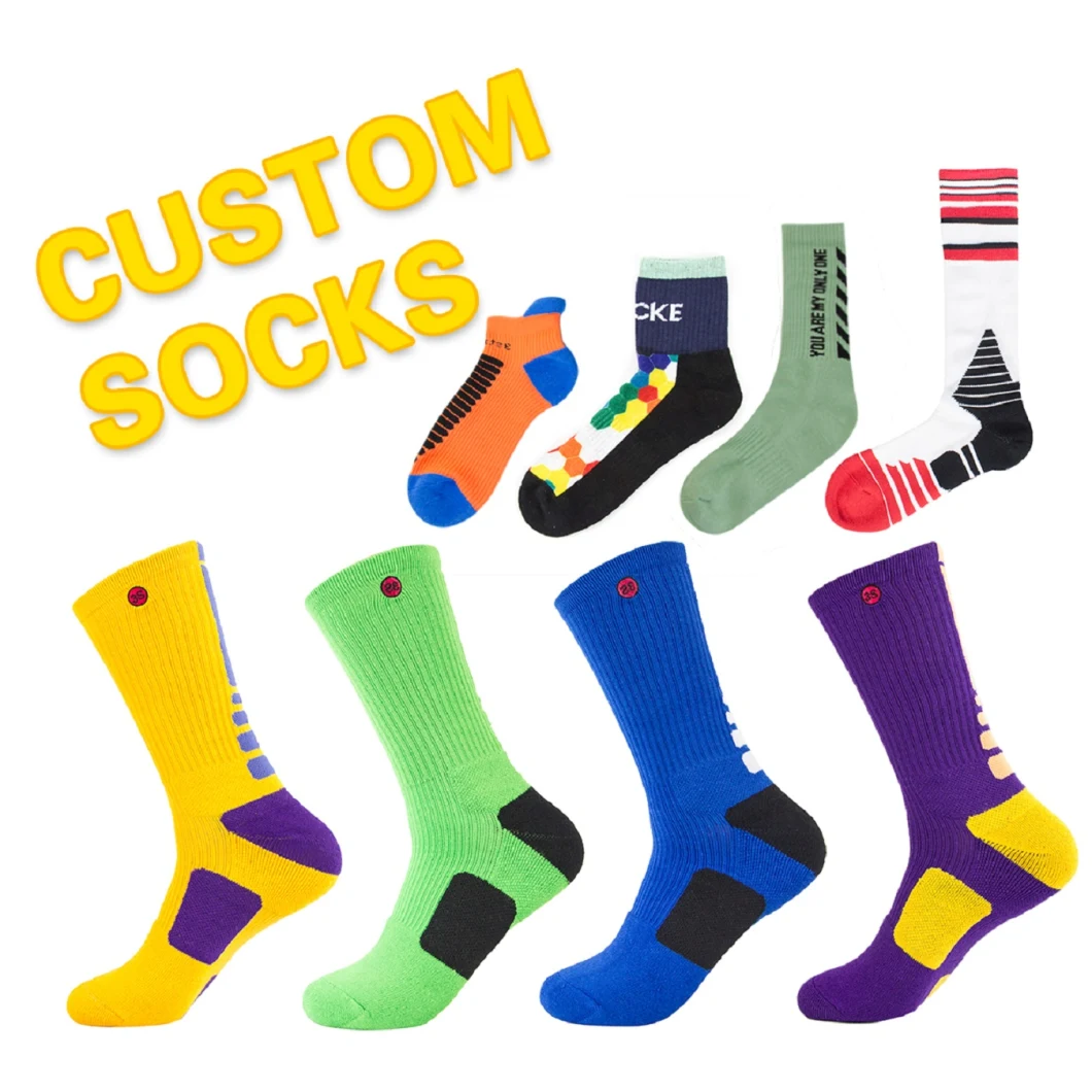 Wholesale Factory Low Price Men Women Children Cotton Customized Logo Socks