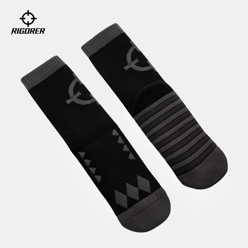 Wholesale Custom High Quality Cotton Printed Logo Crew Jacquard Men′s Sock Fashion Women Unisex Basketball Socks