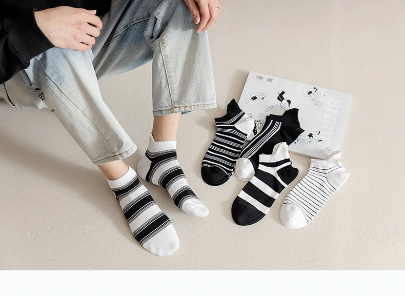 2023 New Design Cotton Men′ S Boat Socks Man Invisible Socks