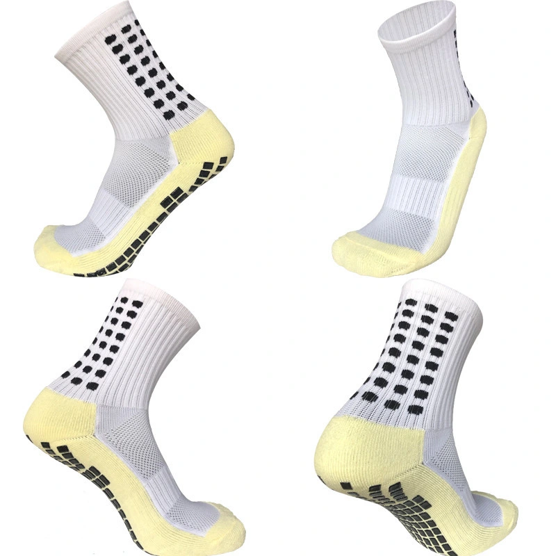 Unisex Men Kids Anti Slip Cotton Crew Sock Non Slip Compression Soccer Sport Football Basketball Sports Grip Socks