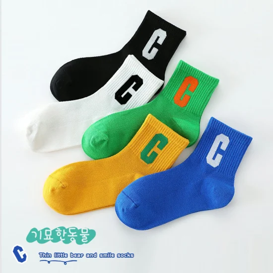 Chaussettes personnalisées printemps automne nouveau bébé enfants coton doux animaux de dessin animé mignon enfants