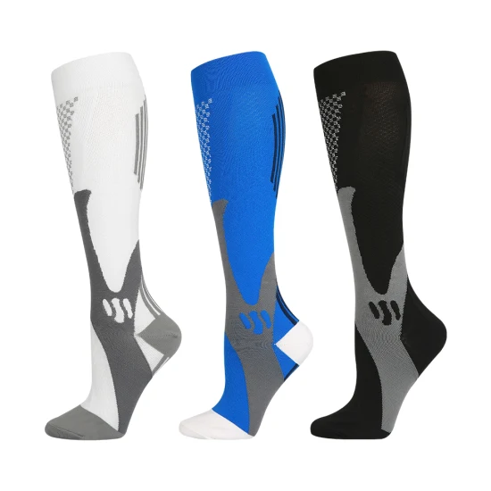 Chaussettes Hautes de Compression Colorées Sport Longues Unisexe