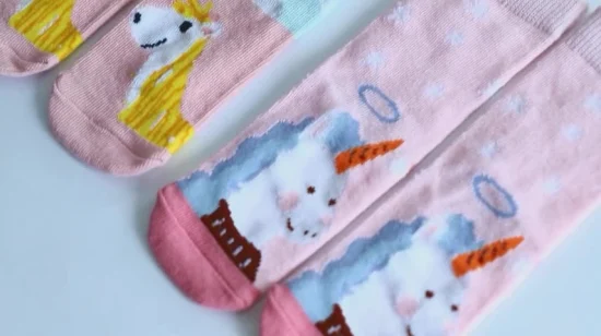 Chaussettes courtes en coton unisexe à bas prix personnalisées pour enfants