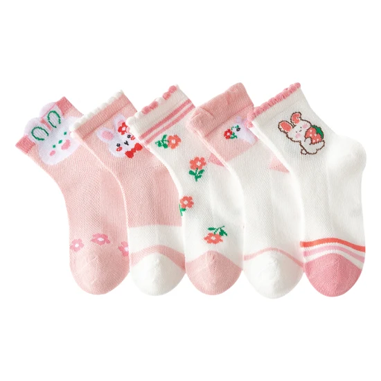 Chaussettes pour bébés mignonnes douces en coton tricoté de haute qualité