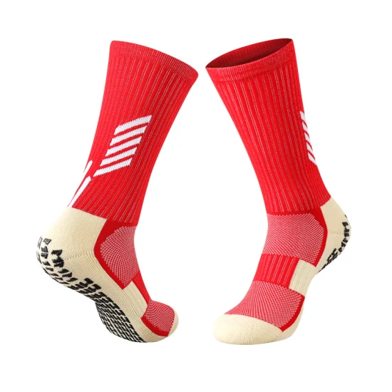 Chaussettes de football adhésives en PVC Hommes Chaussettes d'entraînement MID-Tube Leggings antidérapants Enfants Serviette épaissie Bas Chaussettes de football Chaussettes de sport Chaussettes en coton en gros