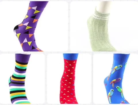 Gros mode coloré drôle heureux nouveauté chaussettes visage souriant personnalisé coloré coton équipage hommes robe chaussettes