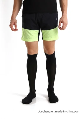 Sports Wear Chaussettes de compression médicale à hauteur du genou Pure Black pour hommes et femmes