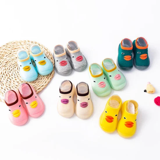 Anti-Skid Baby Shoes Walking Soft Socks 3D Animal Magic Tape Enfants Enfants