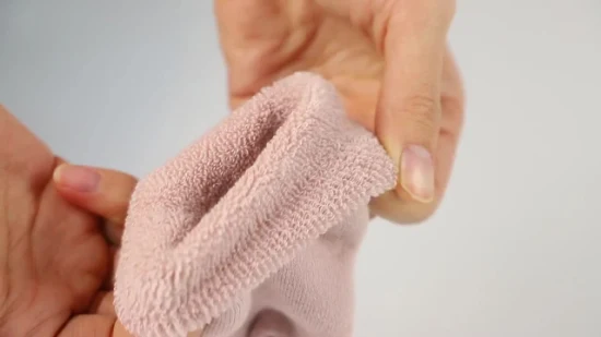 Chaussettes en gros de jacquard de coton unisexe pour bébés enfants