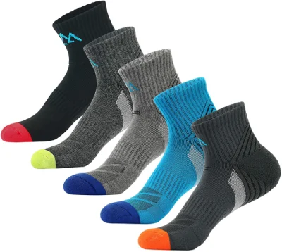 Chaussettes de sport pour hommes Chaussette de cheville anti-dérapante de bonne qualité